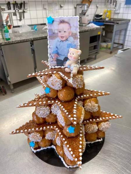 Pièce en choux avec photo