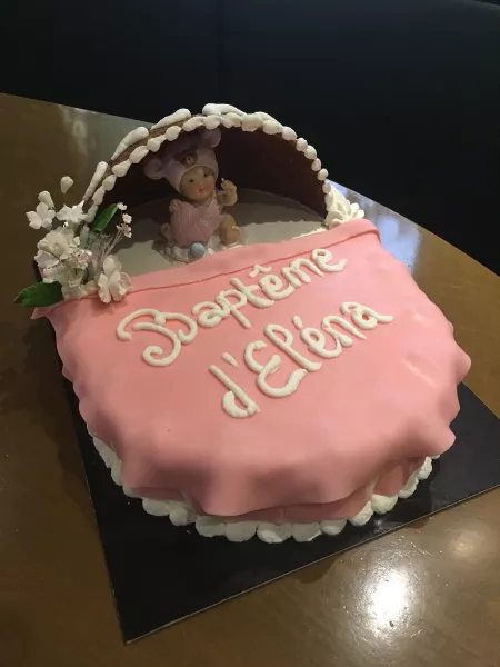 Berceau baptême biscuit et croquant