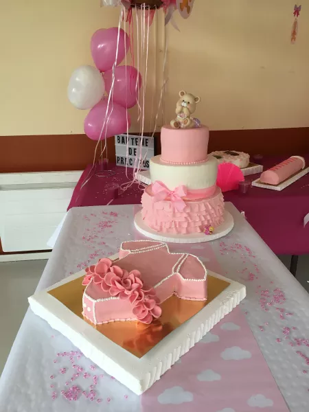 2 étages rose